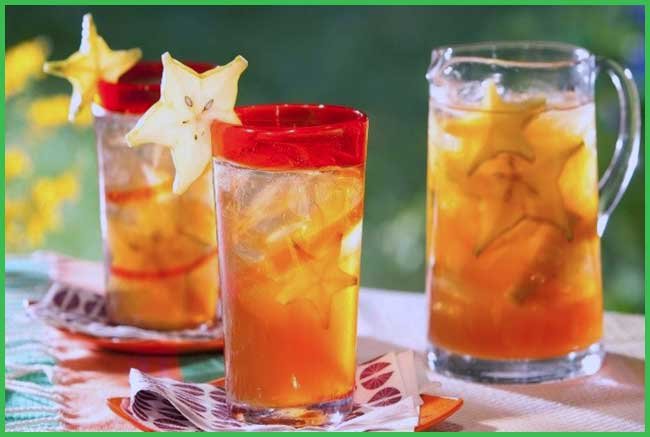 Star Fruit, Hibiscus, and Orange Water Drinks to Lose Weight