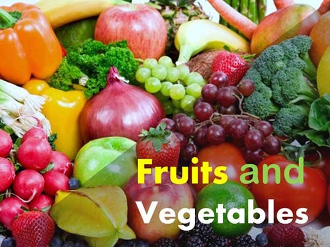 Fruits and Vegetables