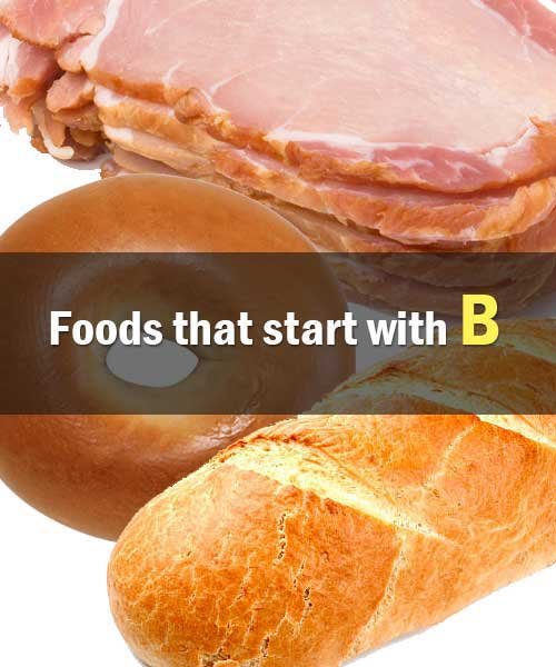foods that start with B